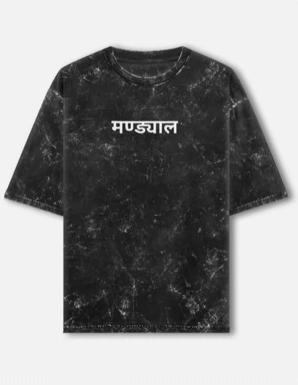 Acid wash Mandyal tshirt