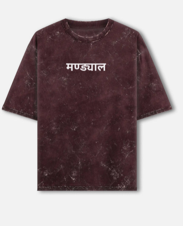 Acid wash Mandyal tshirt